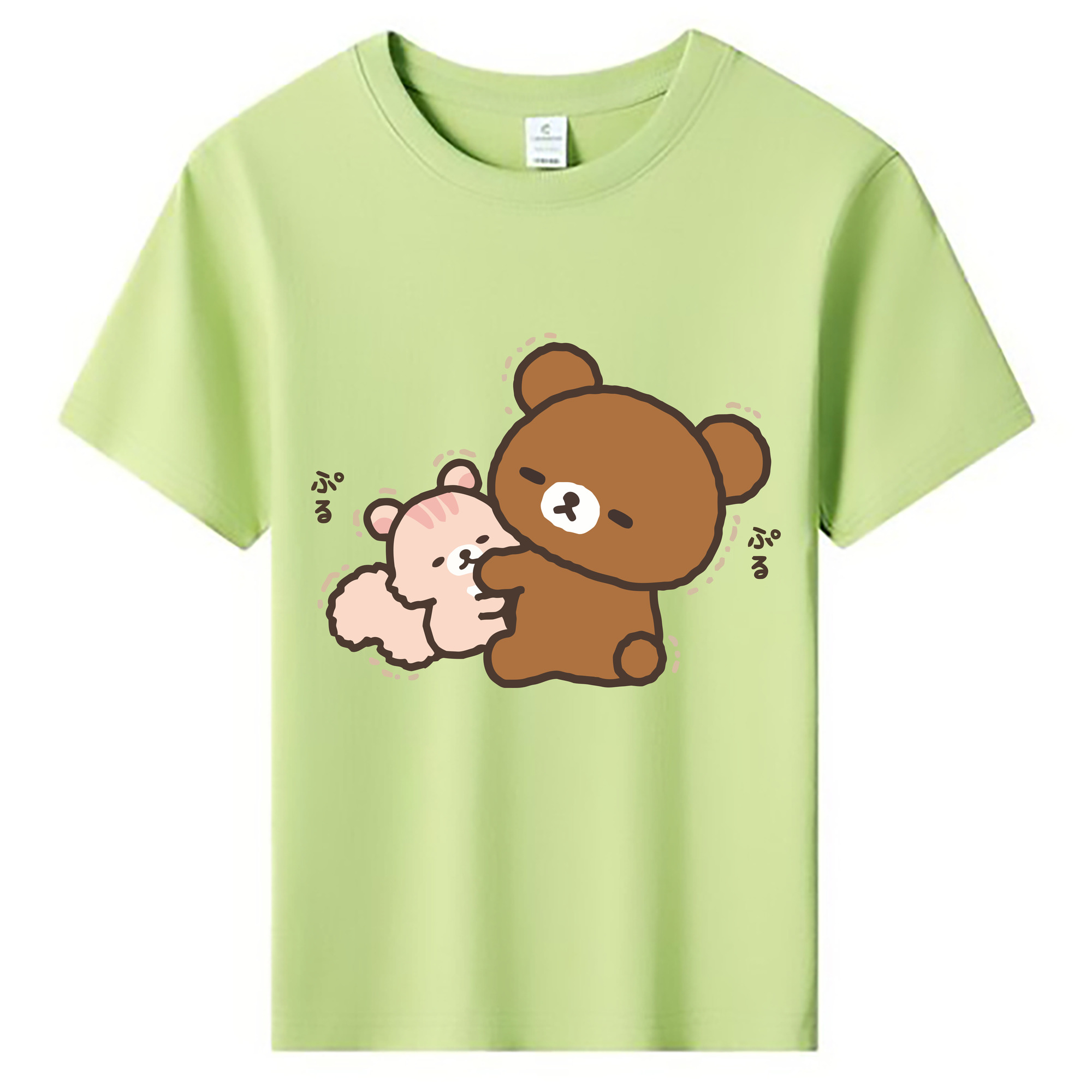 （画像用） リラックマ リラックマ キイロイトリ Rilakkuma Korilakkuma Kiiroitori 綿100％キッズTシャツ（フロントプリント）